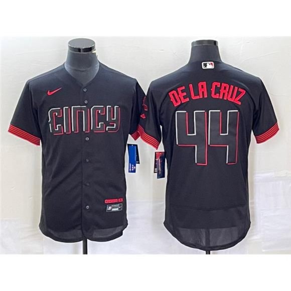 Other - Cincinnati Reds mens Elly De La Cruz #44 black jersey M-3XL
